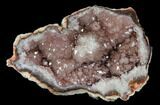 Pink Amethyst Geode Section - Argentina #113314-1